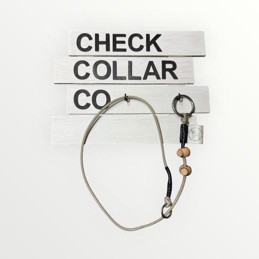Tan Dog check collar / grot collar / slip collar / slip lead
