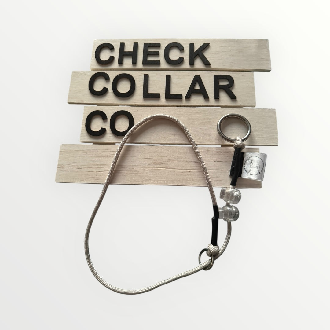 Tan Dog check collar / grot collar / slip collar / slip lead