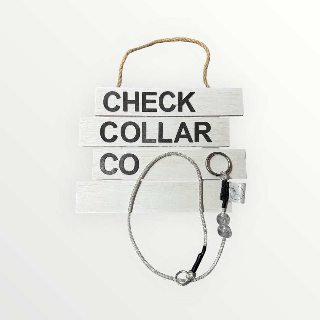 Grey Dog check collar / grot collar / slip collar / slip lead