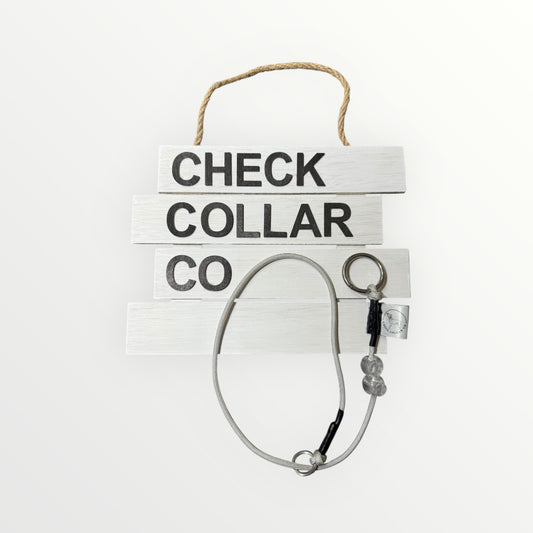 Grey Dog check collar / grot collar / slip collar / slip lead
