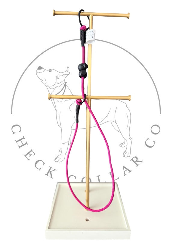Fushia Dog check collar / grot collar / slip collar / slip lead