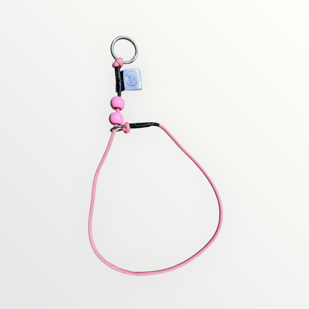 Pink Dog check collar / grot collar / slip collar / slip lead