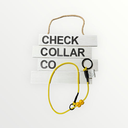 Yellow Dog check collar / grot collar / slip collar / slip lead